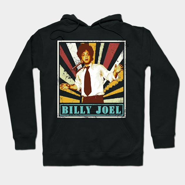 Billy Joel /  / / Retro Style Hoodie by SEKALICE